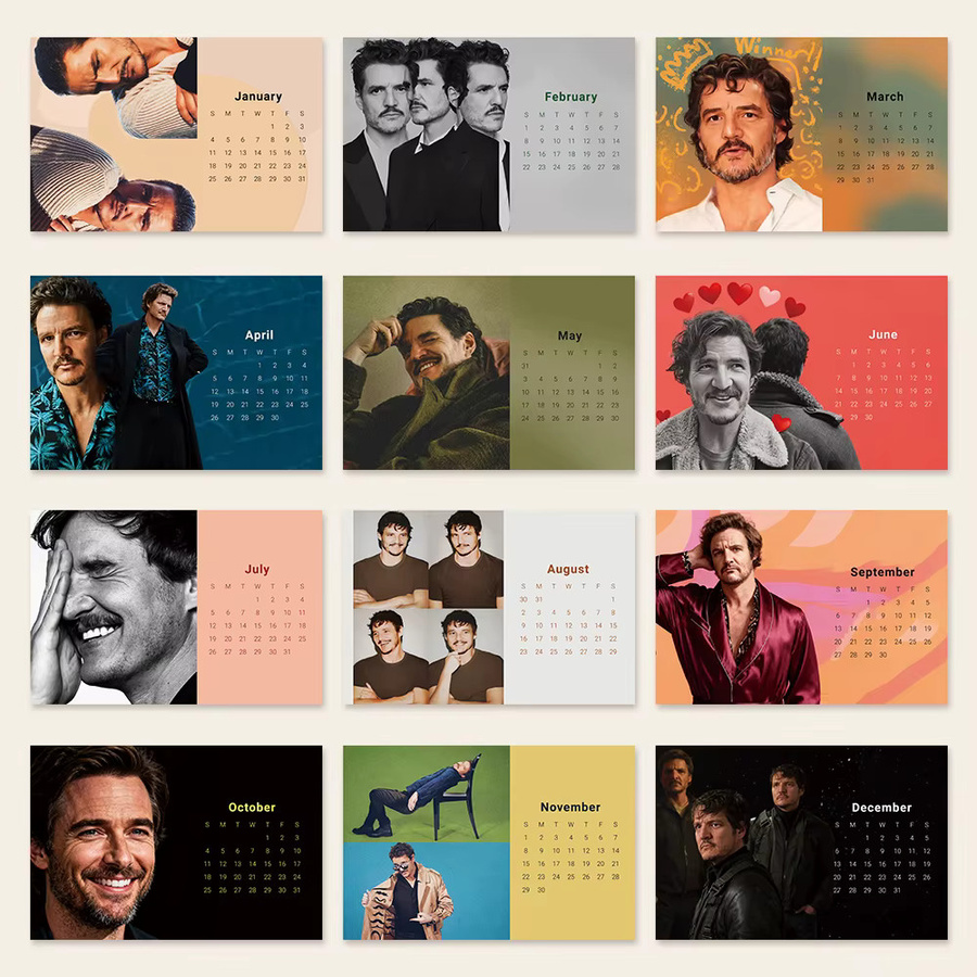 Pedro Pasca Tischkalender 2026 mit 12 einzigartigen Designs, Multicolor - Bild 3