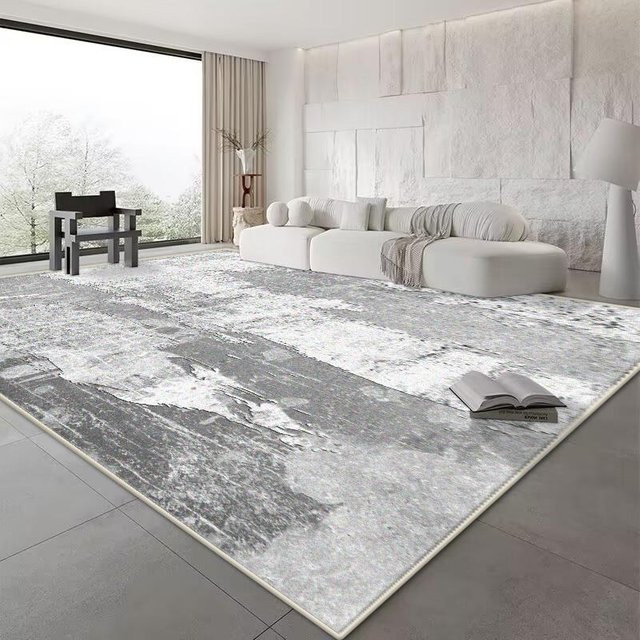 Karpetti Nordischer Abstrakter Teppich in Grau, Modernes Design, Rutschfest und Waschbar, B: 200 cm, T: 250 cm - Bild 1