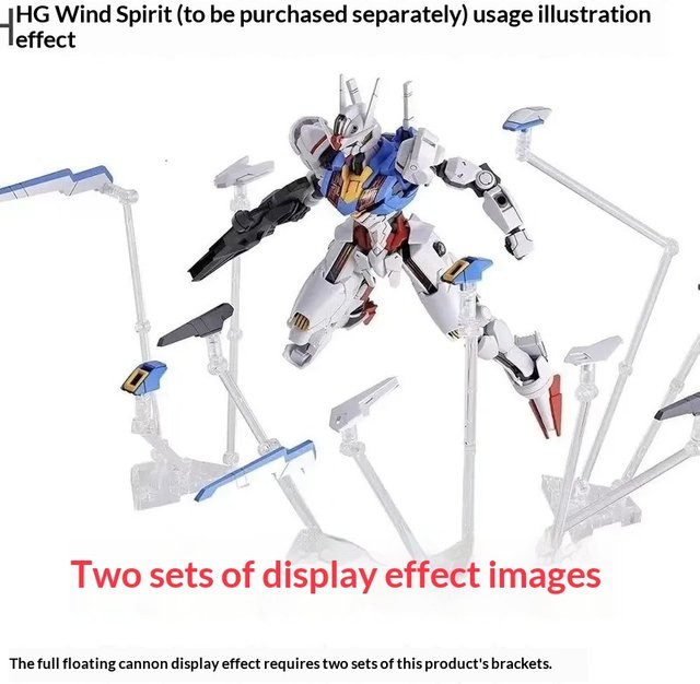 Bandai Mobile Suit Model Witch Hg 1/144 Fm 1/100 Floating Cannon Weapon Display-Ständer, Zubehör - Bild 1