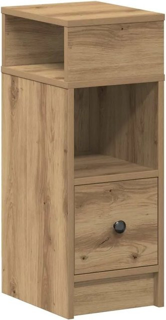 vidaXL Nachttisch mit Schublade in Artisan-Eiche, Farbe Braun, B/T/H: 25 x 31 x 66 cm - Bild 1