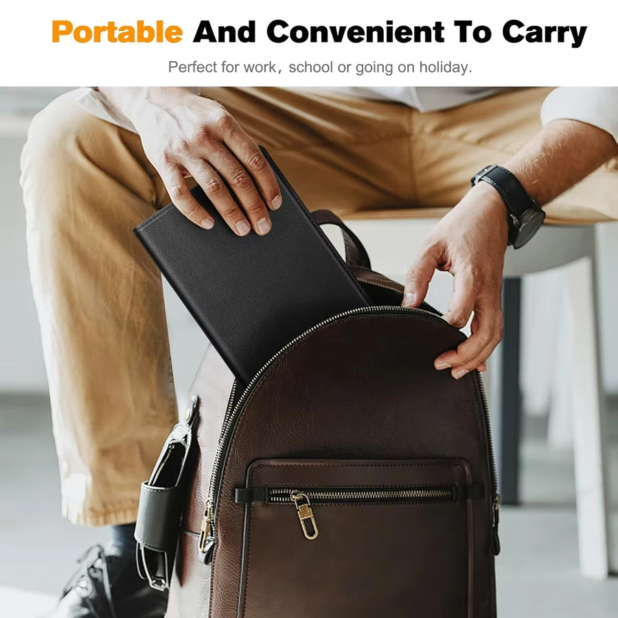 Drehbare Standhülle aus PU-Leder für Samsung Galaxy Tab A9 (8,7 Zoll, SM-X115) und Galaxy Tab A9 Plus (11 Zoll, X210) in Schwarz - Bild 6