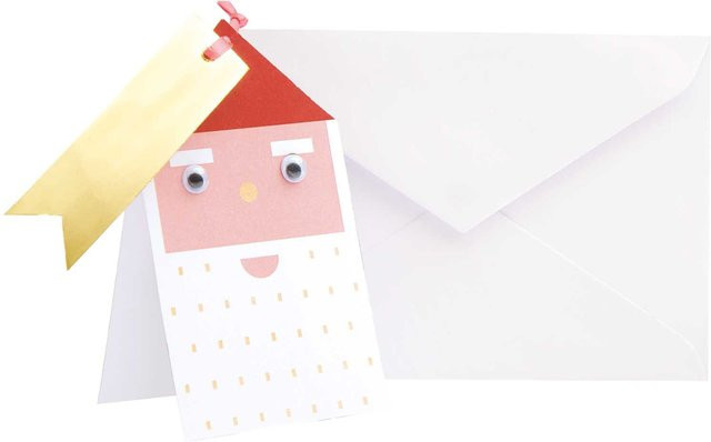 Rico Design Paper Poetry Weihnachtskarte mit Wackelaugen im Format A7/C7 - Bild 1