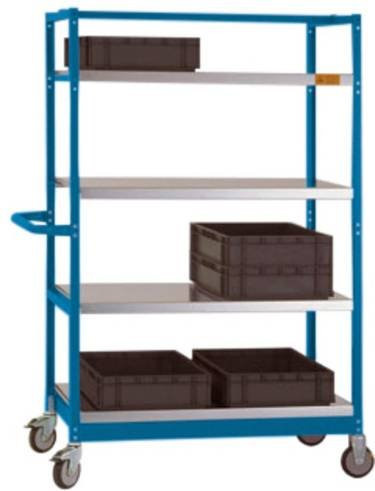 Manuflex ESD Etagenwagen LV3131.5007 in Brillantblau (RAL 5007) - Bild 1