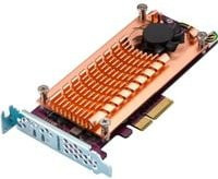 QNAP QM2-2P-244A Speicher-Controller PCIe Low-Profile mit SSD-Unterstützung und RAID-Funktion in Gold - Bild 2