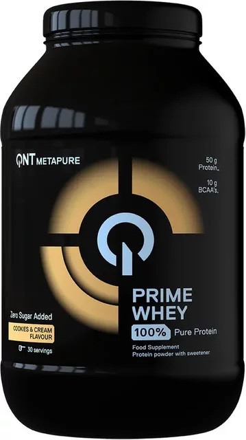 QNT Prime Whey Proteinmischung Cookies & Cream 908 g - Bild 1