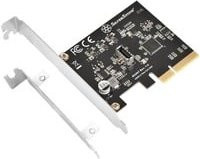 SilverStone SST-ECU07 USB-Expansion-Card mit USB-C in Schwarz - Bild 1
