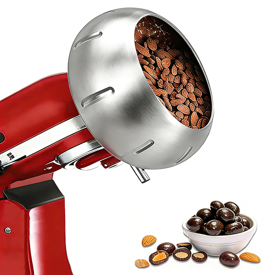 KitchenAid Schokoladenüberzugsaufsatz in Silber für 4,5QT und 5QT Standmixer zur Herstellung von Schokoladen-, Mandel- und Erdbeerüberzügen - Bild 2