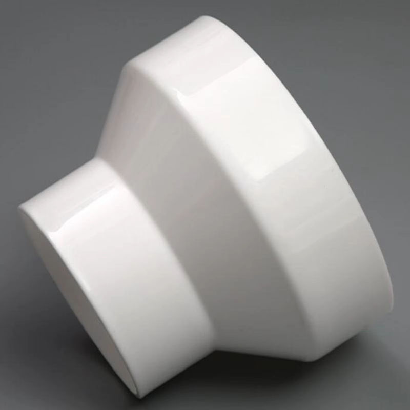 Luftstromrohr-Verstärker-Adapter 100-75mm in Weiß für HVAC-Systeme und Luftkanäle - Bild 2