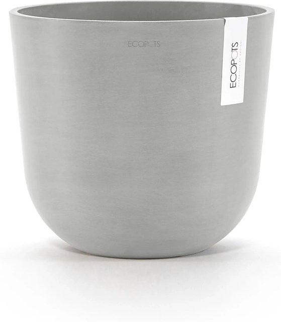 Ecopots Pflanztopf Oslo Weißgrau mit skandinavischem Design, Durchmesser: 25 cm, Höhe: 21,8 cm - Bild 1