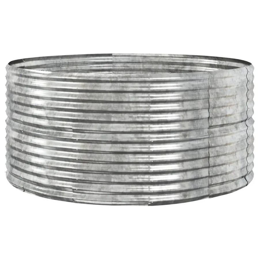 Furnicato Hochbeet aus verzinktem Stahl in Silber, B/T/H: 140 x 140 x 68 cm - Bild 2