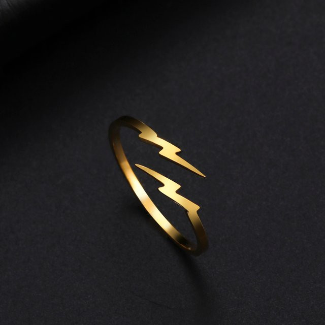 Cazador Ring Geometrische Blitz, Edelstahl, Damen - Bild 1