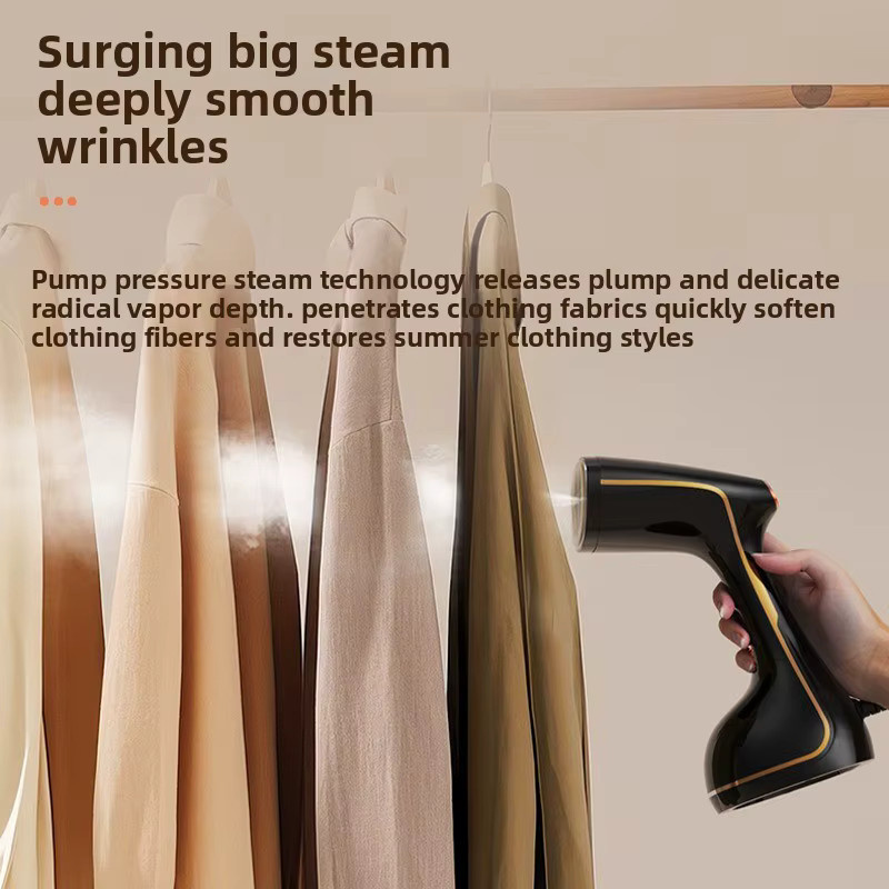 BALASHOV Handheld Garment Steamer Elektrisches Tragbares Dampfbügeleisen für Kleidung in Weiß oder Schwarz - Bild 3