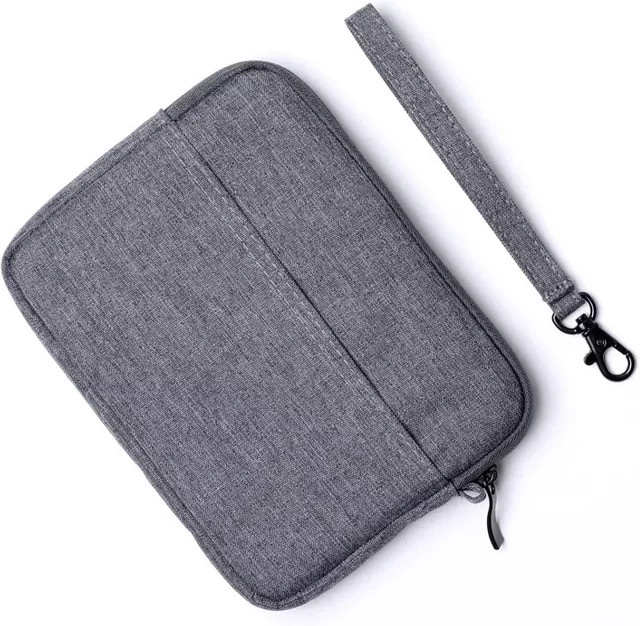 Universelle E-Book Hülle in Grau für Kobo Clara Color, BW, Aura, N514, GLO HD, Clara 2E und Tolino Vision 1, 2, Shine 3/4 (6 Zoll) - Bild 1