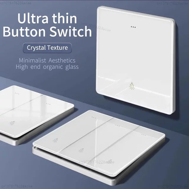 Weißes Glaswand-Quadrat-Schalttafel mit 16 A-Buchse, USB-Typ-C und Netz-TV-Tel-Anschluss, EU-UK-Standard - Bild 1
