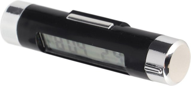 Neoglint Multifunktionale Elektronische Auto-Uhr mit Thermometer und LED-Digitalanzeige in Schwarz - Bild 1