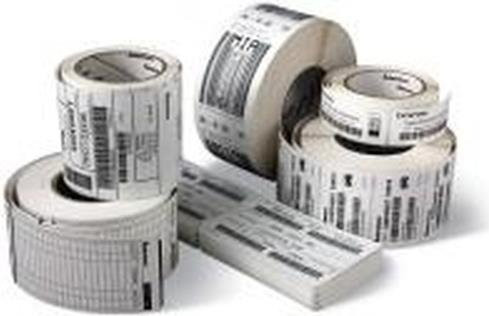 Zebra Z-Select 2000D Thermopapier Etikettenrolle in Weiß, B: 57,15 mm, H: 19,05 mm, Durchmesser: 127 mm - Bild 1