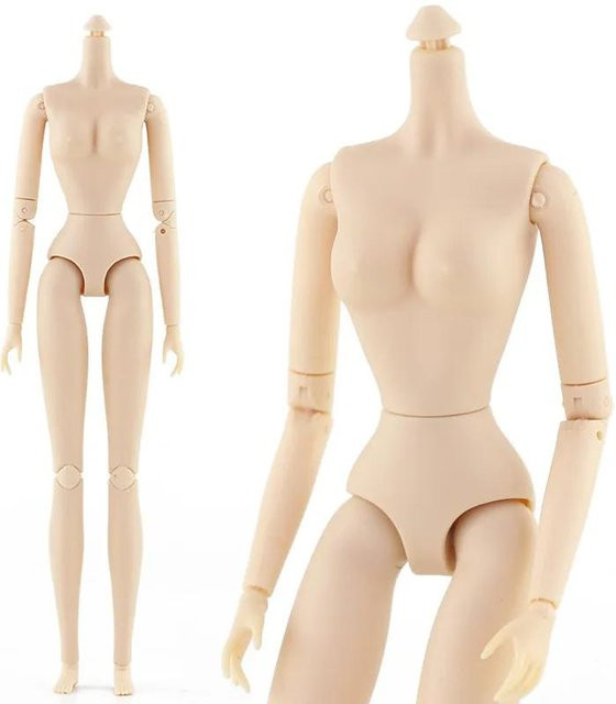PRELEXT Gelenkkörper für 30cm Puppe, Beweglicher Weiblicher Körper, Beige, ab 14 Jahren - Bild 1
