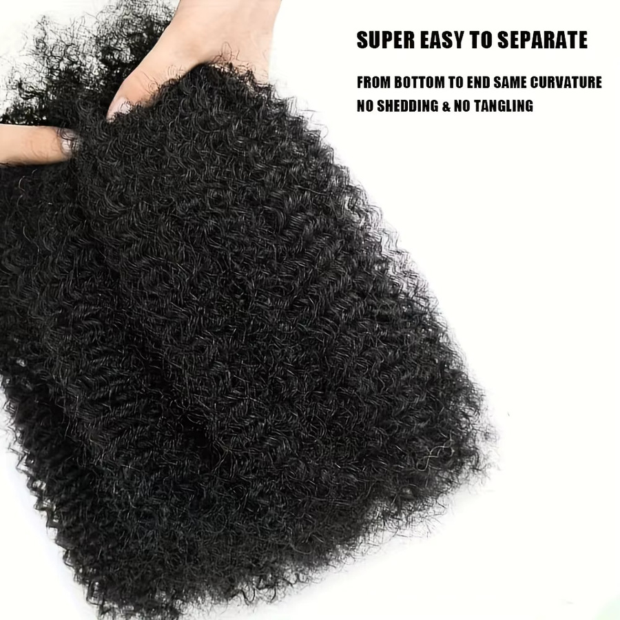 Afro Kinkys Bulk Kunsthaar für Dreadlock-Erweiterungen, Unisex - Bild 5