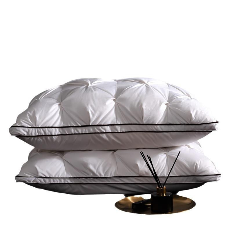 Yiran Furniture Gänsedaunenkissen aus Baumwolle, Weiß, B/B/H: 74 x 48 x 1 cm - Bild 1