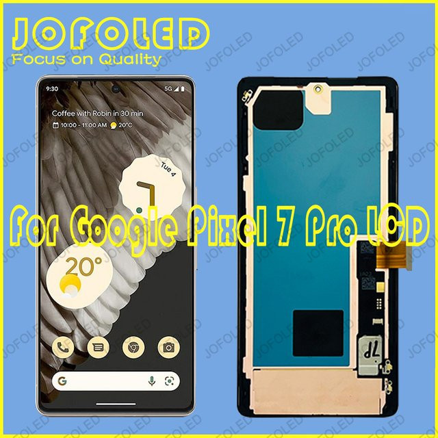Google Pixel 7 Pro OLED Display Ersatz mit Digitizer in Schwarz, 6,7 Zoll - Bild 1