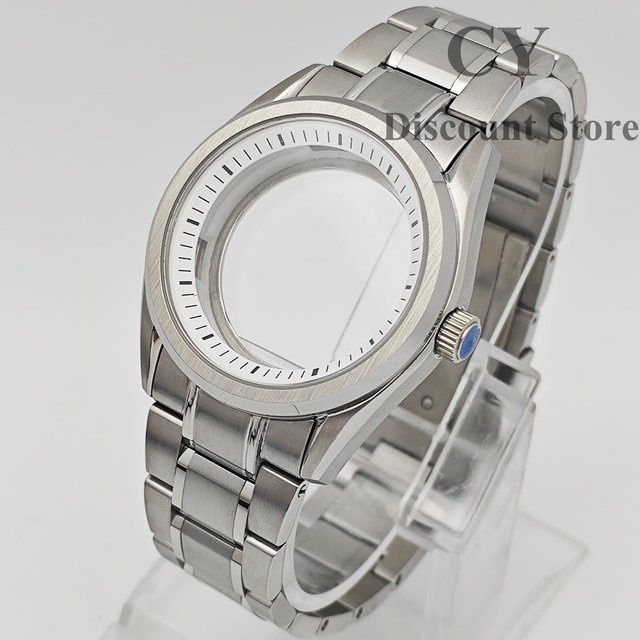 RICHUS Uhrengehäuse Edelstahl, silber, 40 mm, Saphirglas, Unisex - Bild 1