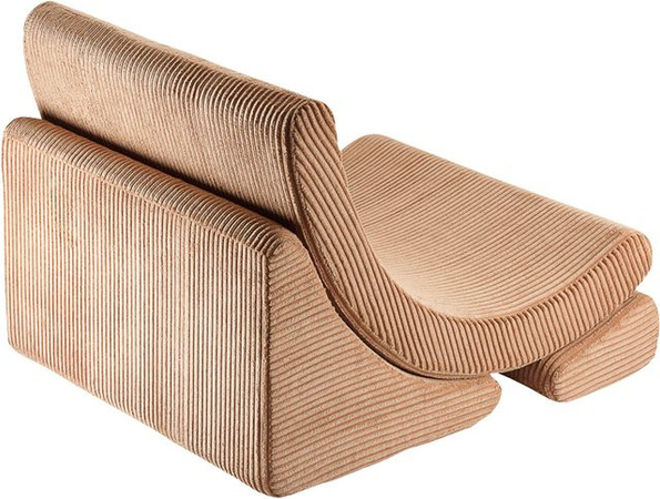 Wigiwama Kindersessel Moon in Beige und Braun