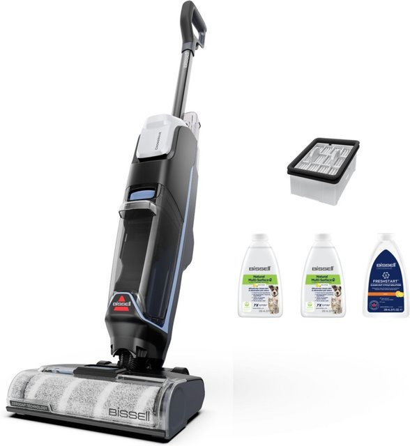 BISSELL CrossWave Edge Cordless Pro Nass-/Trockensauger in Schwarz/Silber mit 0,75 l Wassertankkapazität und 0,45 l Schmutzwasserbehälter - Bild 2