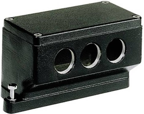 Harting Tüllengehäuse Sonderform 19400240631 aus Aluminium in Schwarz - Bild 1