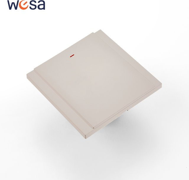 WESA Skin Sensation Wandkippschalter AC 1-fach 1-Wege in Weiß mit Sprühplastik-Panel - Bild 1