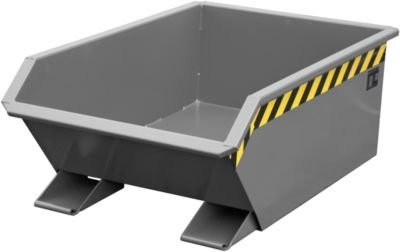 Kippbehälter Bauer Mini Typ MGU 270 in Grau mit 270l Inhalt und 350 mm Schüttkantenhöhe, B/T/H: 138,5 x 45,0 x 78,0 cm - Bild 1
