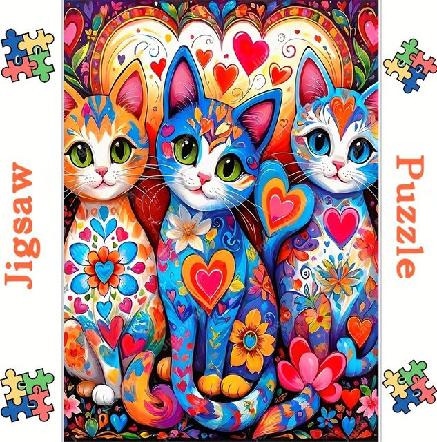 AZNM Puzzle, Tiere, Bunt / Mehrfarbig - Bild 1