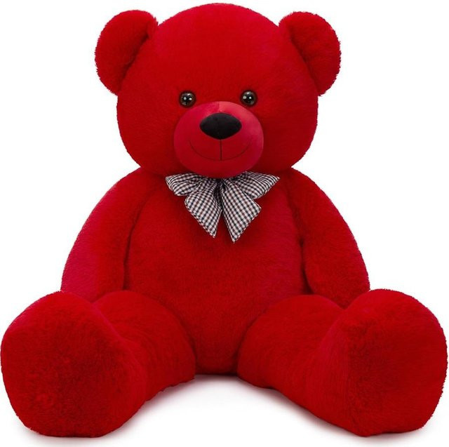 MaoGoLan Roter Plüsch-Teddybär, Stofftier, Rot, ab 3 Jahren - Bild 1
