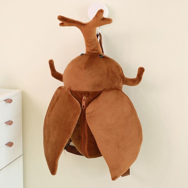 Kreativer Käfer-Rucksack, Hirschkäfer-Insektenpuppe, Plüsch / Textil, 45cm, ab 14 Jahren - Bild 1