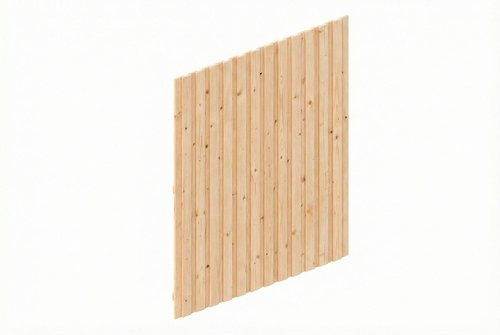 SKANHOLZ Carport-Seitenwand aus Fichte in Natur und Beige, B: 330 cm, H: 230 cm - Bild 1
