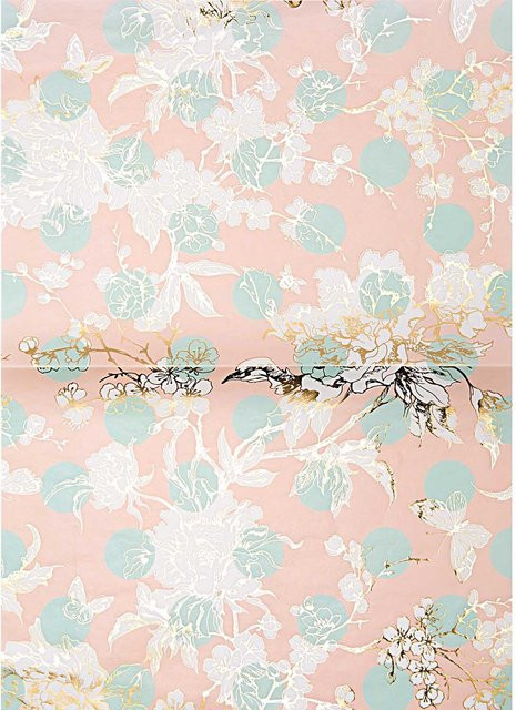 Rico Design Paper Patch Papier mit Schmetterlingen in Gold und Mehrfarbig, B/H: 30 x 42 cm - Bild 1