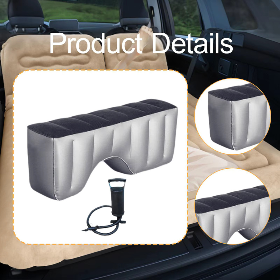 Kesoto Aufblasbare Auto-Matratze in Grau mit Luftpumpe als bequemes Reisebett für SUV und Camping - Bild 4