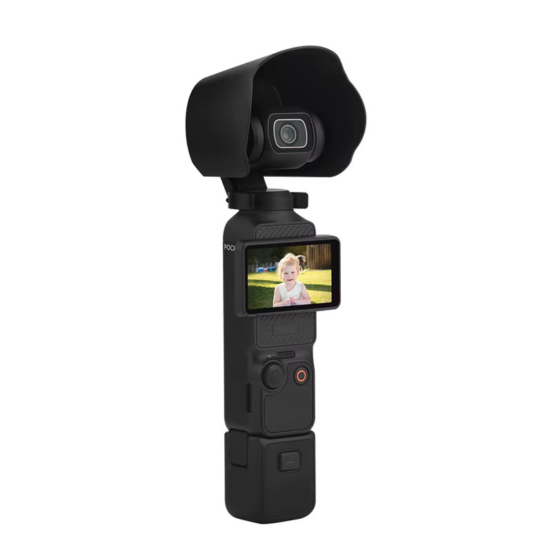 DJI OSMO POCKET 3 Gegenlichtblende in Schwarz als blendfreie Sonnenschutz-Abdeckung für deine Actionkamera - Bild 2