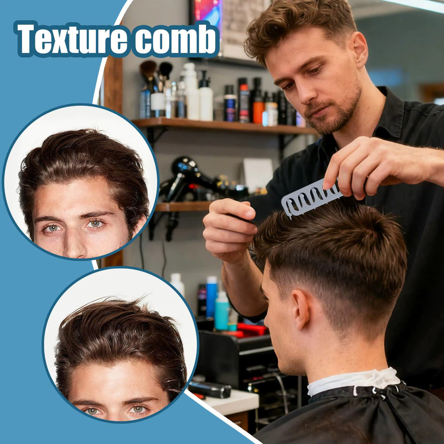 Haarkamm zum Stylen und Entwirren, breiter Zahn, Unisex - Bild 2