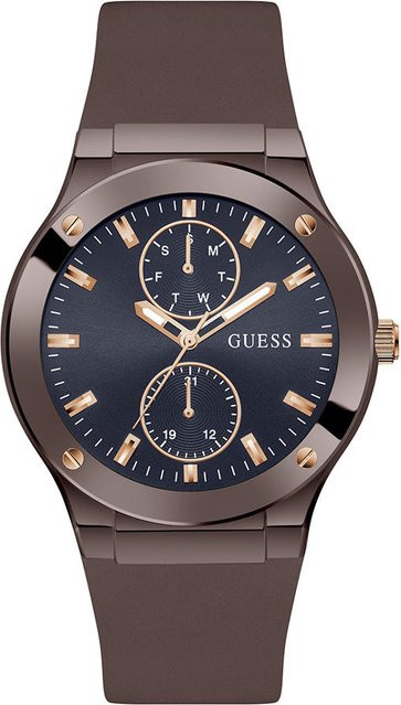Guess Armbanduhr, Quarz, Edelstahl, 45 mm, Silikon, Blau, Herren - Bild 1