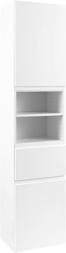 HELD MÖBEL Seitenschrank Cardiff in Weiss, modern und glänzend, B/T/H: 40 x 35 x 180 cm - Bild 1