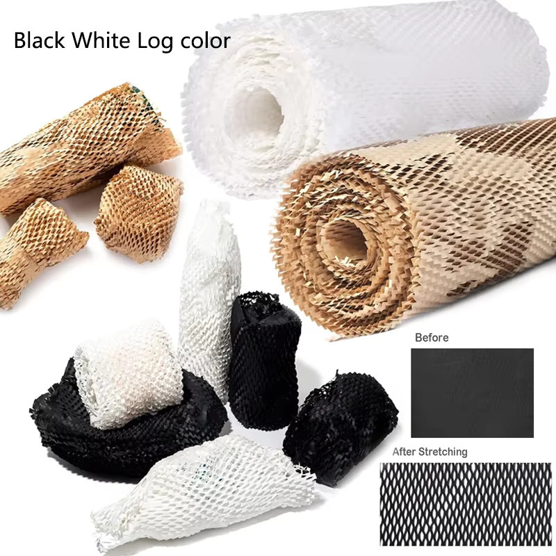 Braunes Wabenpapier für Polsterung und Geschenkverpackung, Breite: 25 mm, Länge: 10 m - Bild 4