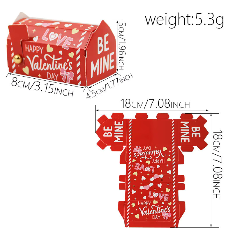 24 Stück kreative Geschenkboxen in E-Mail-Form aus Papier für den Valentinstag, Mehrfarbig - Bild 4