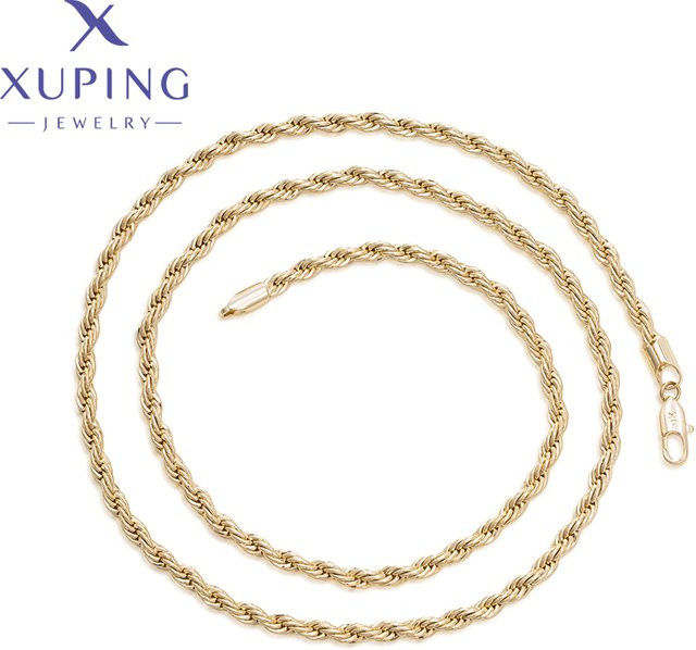 Xuping Jewelry Halskette, Kupferlegierung, Gold, 60 cm, Damen - Bild 1