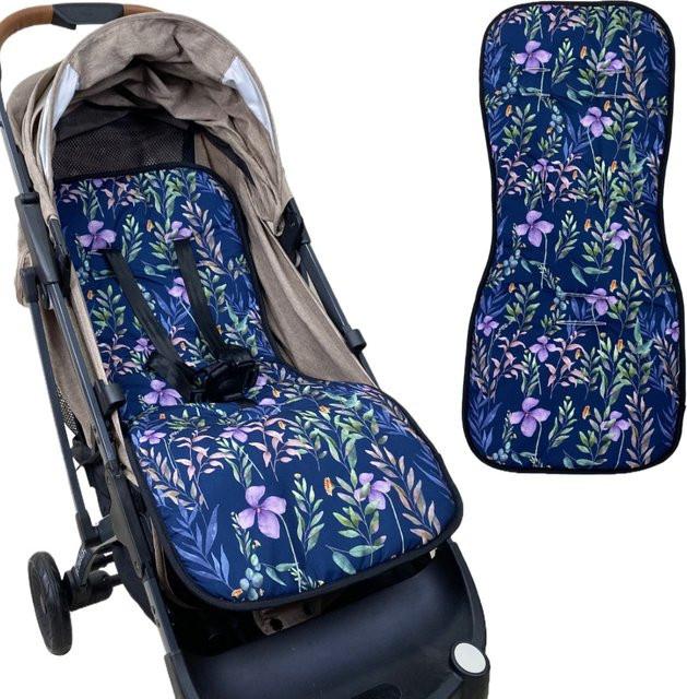 Weiches Sitzkissen für Kinderwagen und Hochstühle in Blau - Bild 1
