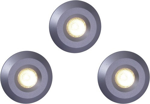 Näve LED Einbauleuchte in Silber mit warmweißem Licht und 3 W Leistung - Bild 1