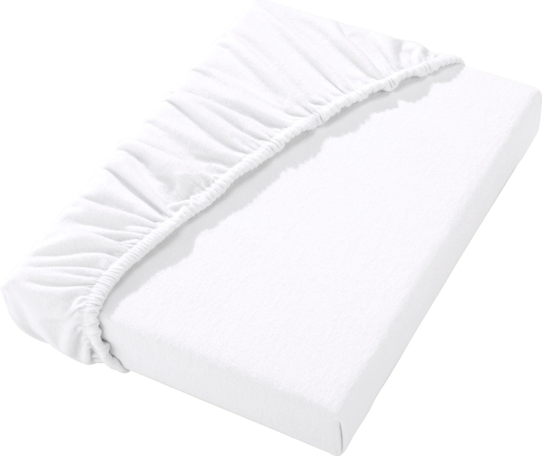 Dormisette Betttuch aus Baumwollflanell in Weiß, B/T: 150 x 250 cm - Bild 2