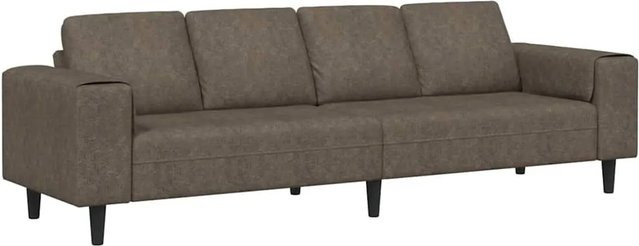 vidaXL Wohnzimmer Couch in Dunkelgrau, gepolstert, B/T/H: 250 x 77 x 76 cm - Bild 1