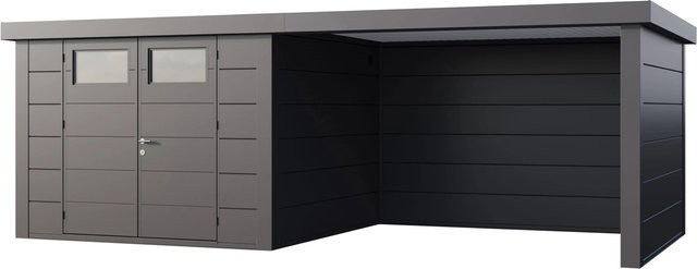 Telluria Gerätehaus Classico in Silberfarben, B/H/T: 662 x 219 x 318 cm - Bild 1