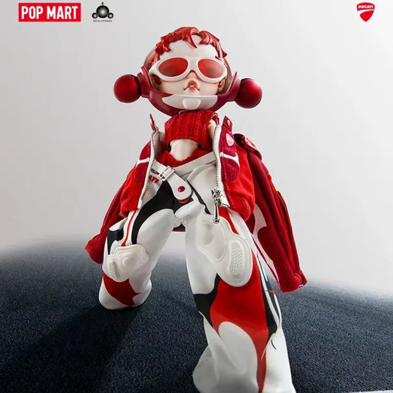 POP MART SKULLPANDA x DUCATI 1/6 Blindbox Mystery Box Actionfigur in Rot - Bild 5