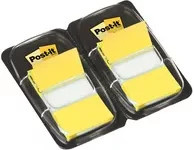 Post-it Index Haftstreifen Standard Gelb, 2 Spender mit je 50 Haftstreifen, Breite: 2,54 cm, Tiefe: 4,32 cm - Bild 3